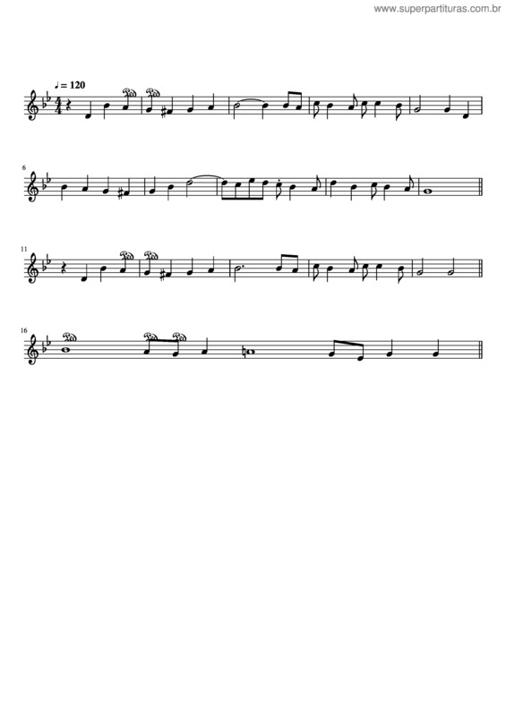 Partitura da música A Minha Graça E O Meu Amor
