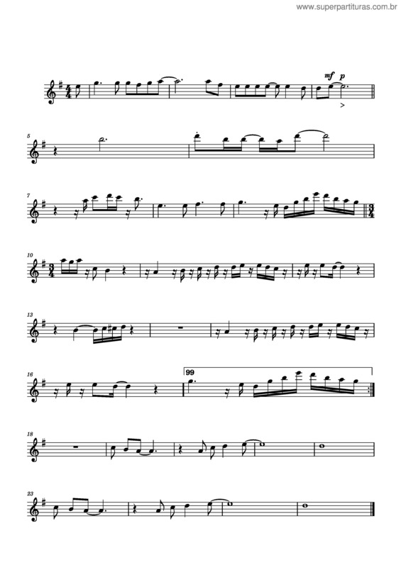 Partitura da música A Minha Vida Entrego