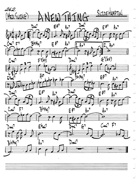 Partitura da música A New Thing v.6