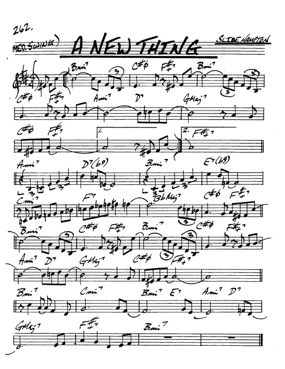 Partitura da música A New Thing