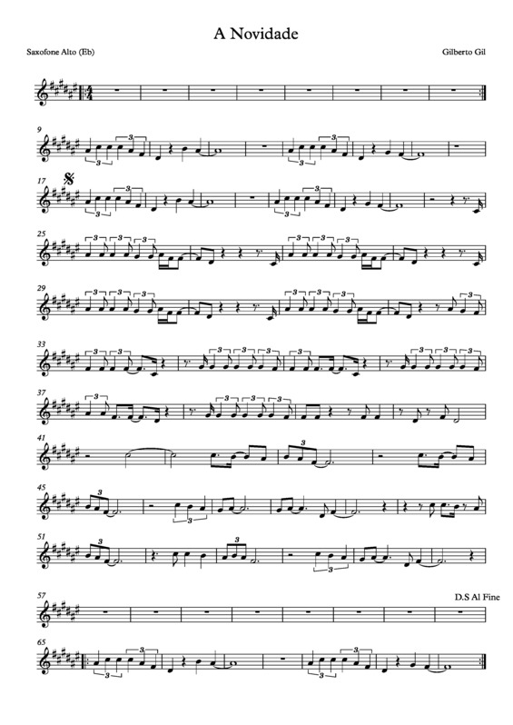 Partitura da música A Novidade v.4