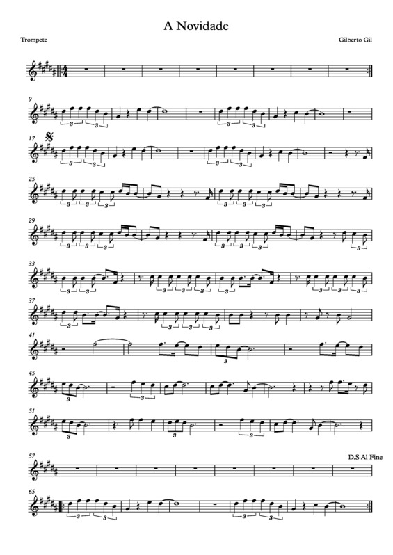 Partitura da música A Novidade v.8