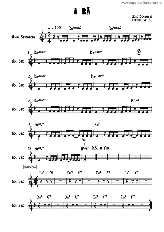 Partitura da música A Rã v.10