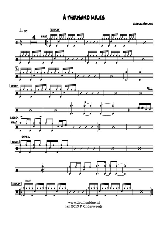 Partitura da música A Thousand Miles v.5