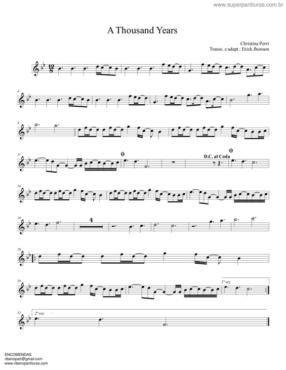 Partitura da música A Thousand Years v.15