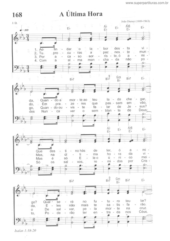 Partitura da música A Última Hora v.2