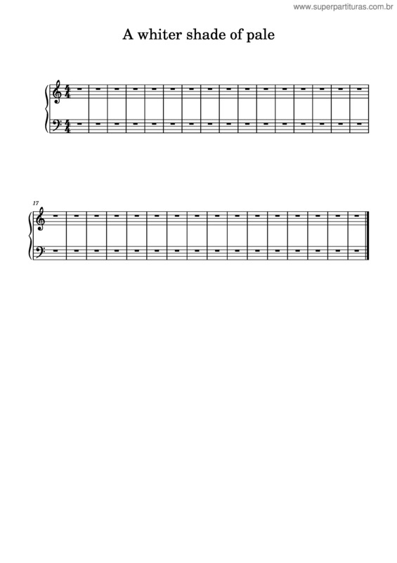 Partitura da música A Whiter Shade Of Pale – Procol Harum v.8