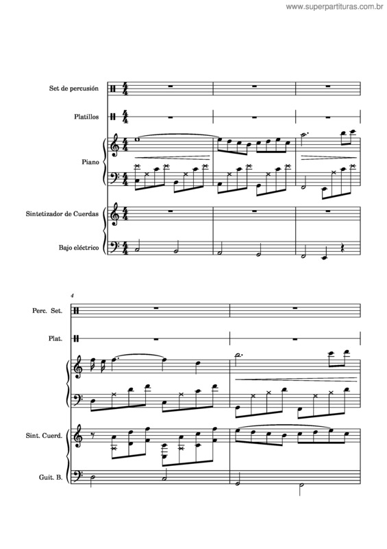 Partitura da música A–Whiter–Shade–Of–Pale – Procul–Harum