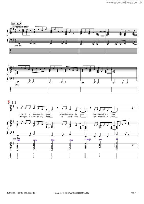 Partitura da música A Woman In Love – Barbra Streisand