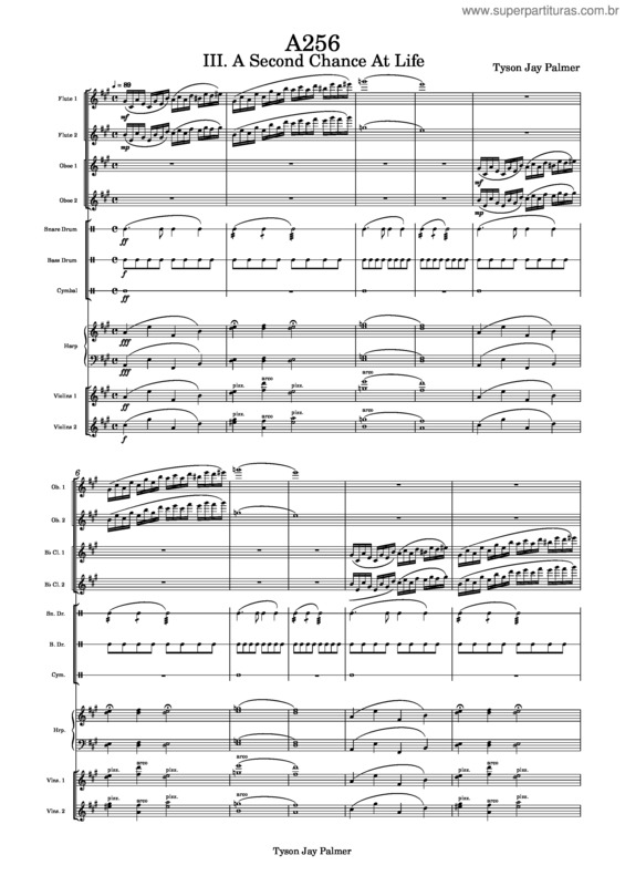 Partitura da música A256 – Iii. A Second Chance At Life – Tyson Jay Palmer
