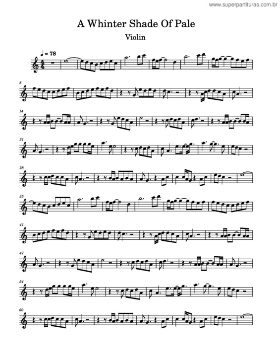 Partitura da música A_Whinter_Shade_Of_Pale