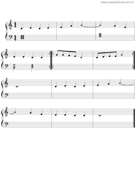 Partitura da música Aba