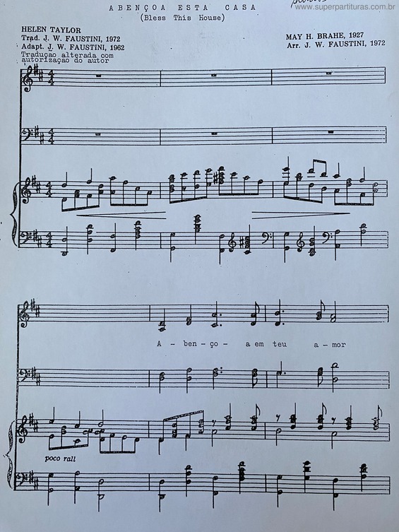 Partitura da música Abençoe Esta Casa
