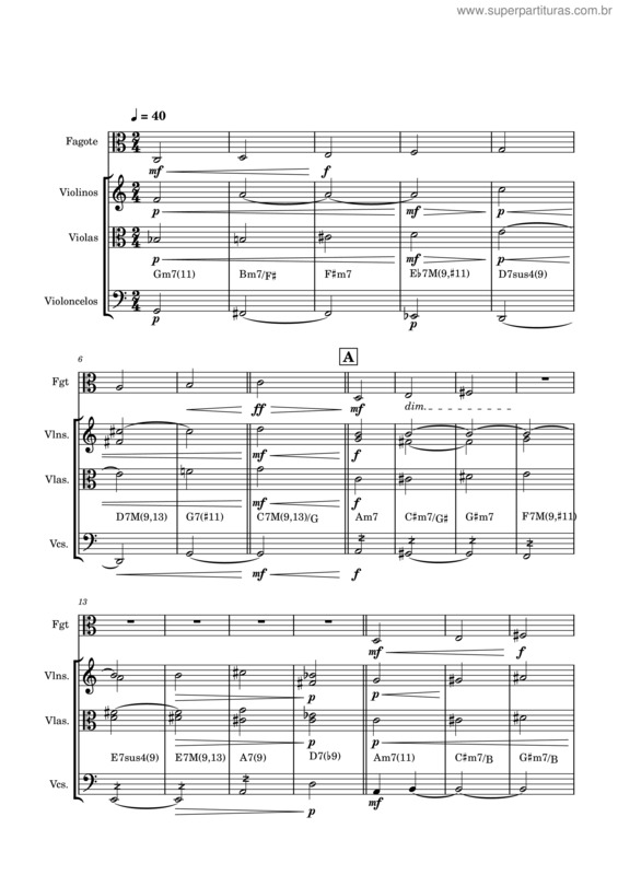 Partitura da música Abertura – Santanajazz20