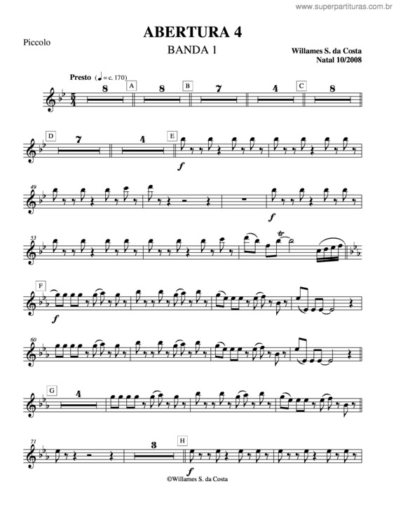 Partitura da música Abertura 4 v.2