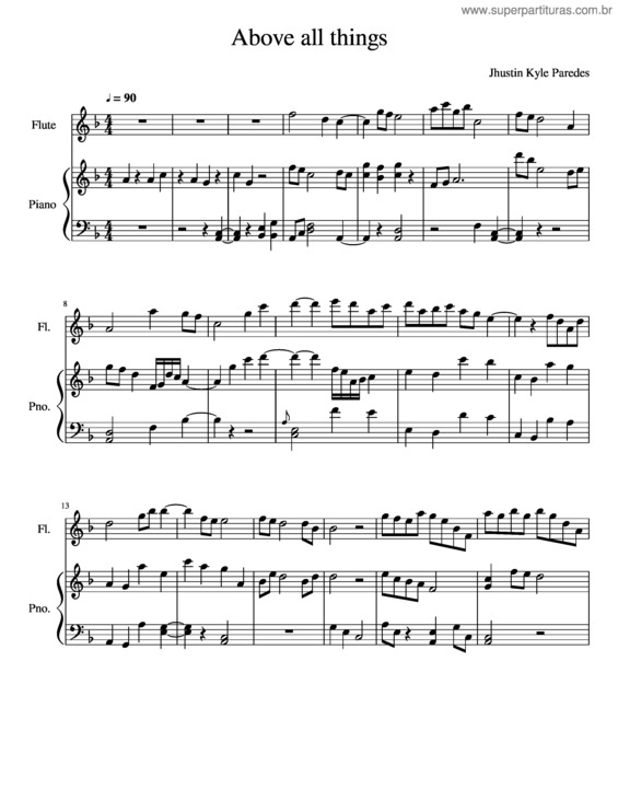 Partitura da música Above_All_Things