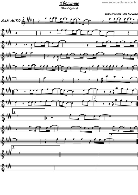 Partitura da música Abraça-Me v.5