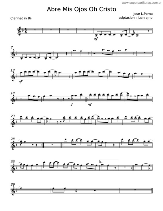 Partitura da música Abre Mis Ojos Oh Cristo – Misc Praise Songs