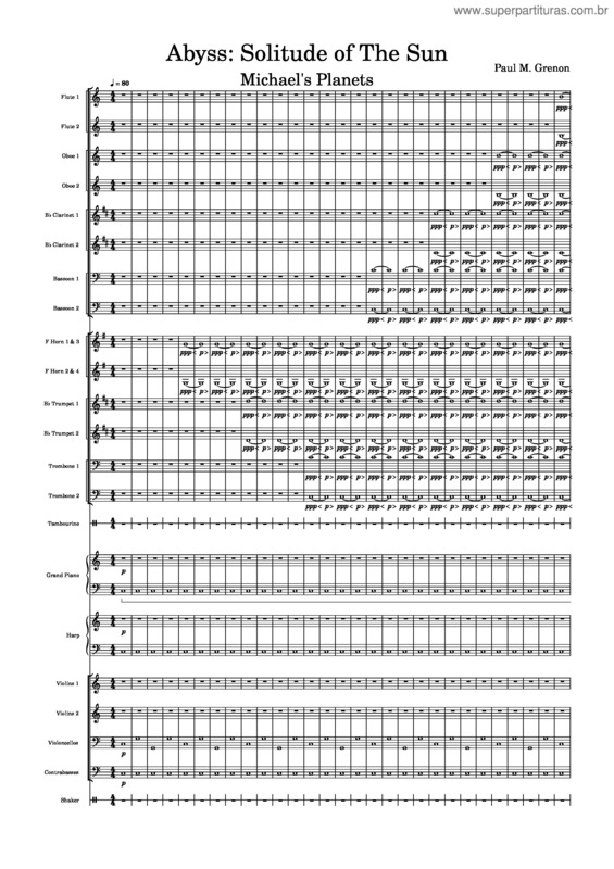 Partitura da música Abyss: Solitude Of The Sun