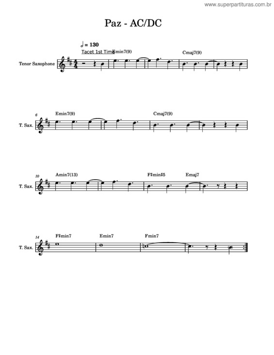 Partitura da música Ac/Dc – Espinoza Paz Ac/Dc – Paz Bb