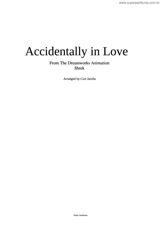 Partitura da música Accidentally In Love Ensemble