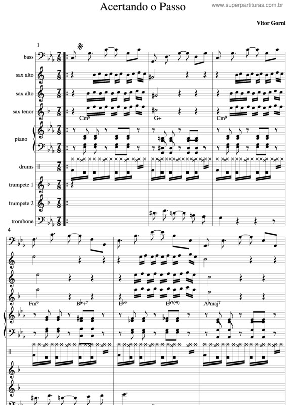 Partitura da música Acertando O Passo v.3