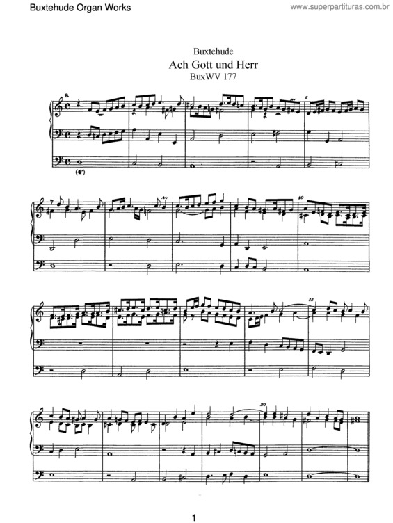 Partitura da música Ach Gott und Herr v.2