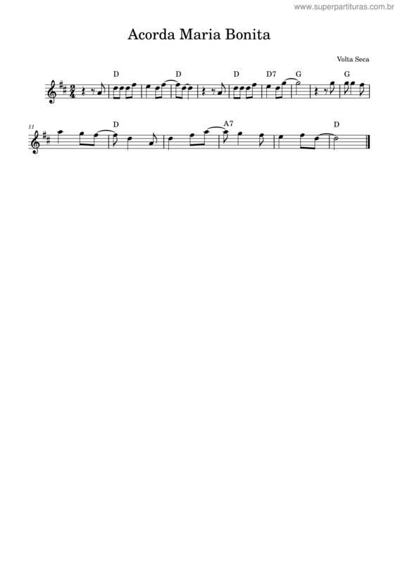 Partitura da música Acorda Maria Bonita – Volta Seca Acorda_Maria_Bonita