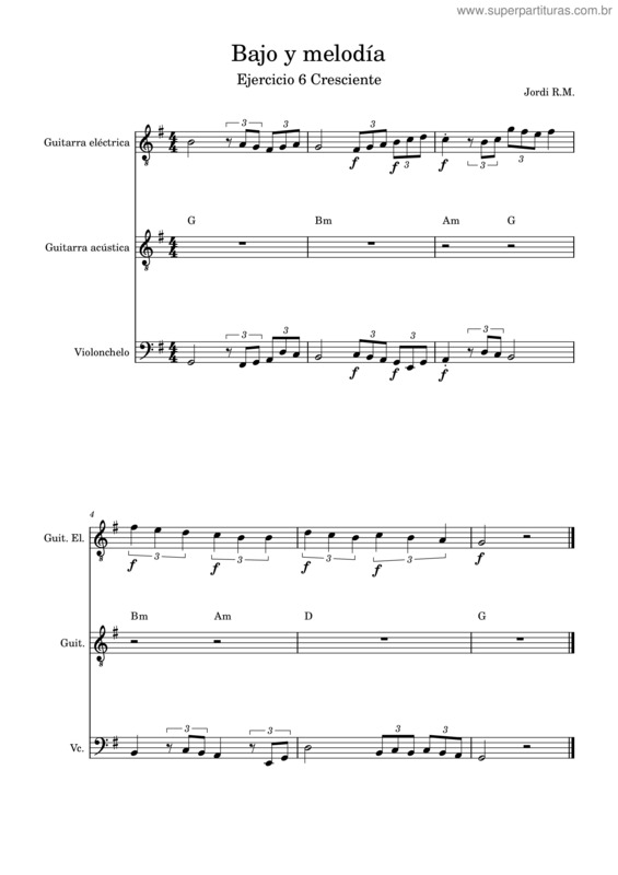 Partitura da música Actividad 6 – Bajo Y Melodía Local