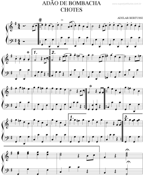 Partitura da música Adão de Bombacha