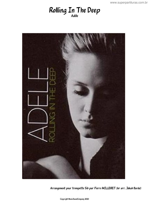 Partitura da música Adèle – Rolling In The Deep – Accompagnement Pour Trompette Sib