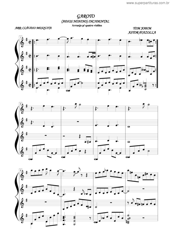 Partitura da música Adios Nonino v.4