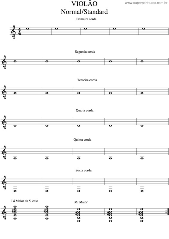 Partitura da música Afinador Eletrônico