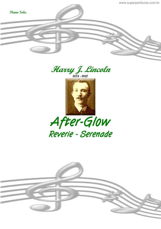 Partitura da música After-Glow