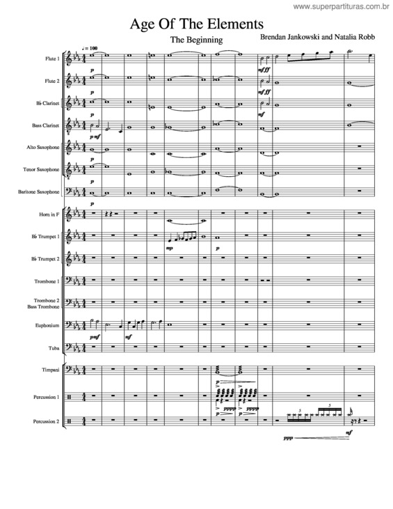 Partitura da música Age Of The Elements