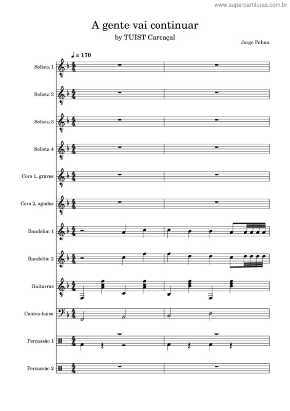 Partitura da música Agentevaicontinuar 2023