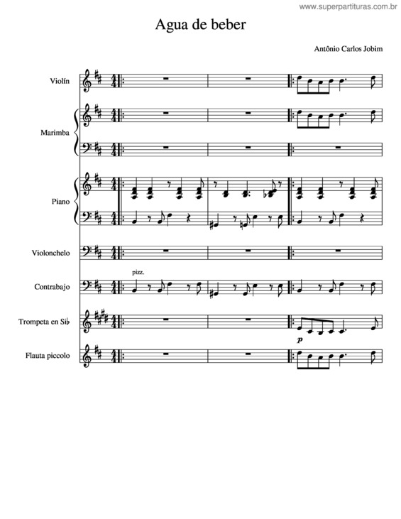 Partitura da música Agua_De_Beber_Vers2