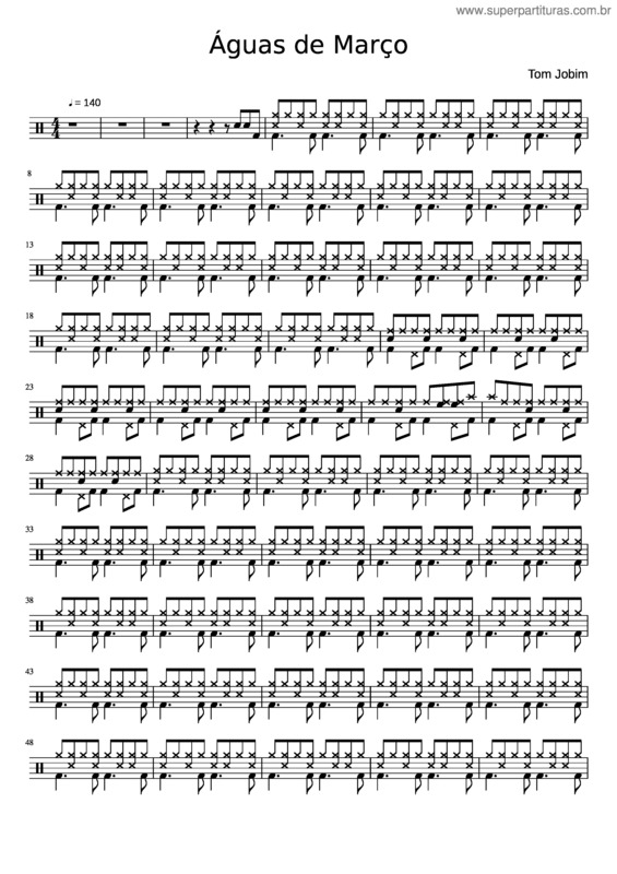 Partitura da música Aguas De Março v.22