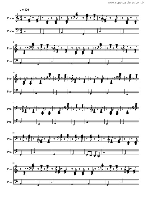 Partitura da música Ai Se Eu Te Pego v.8