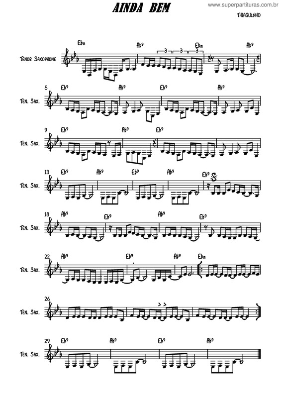 Partitura da música Ainda Bem v.10