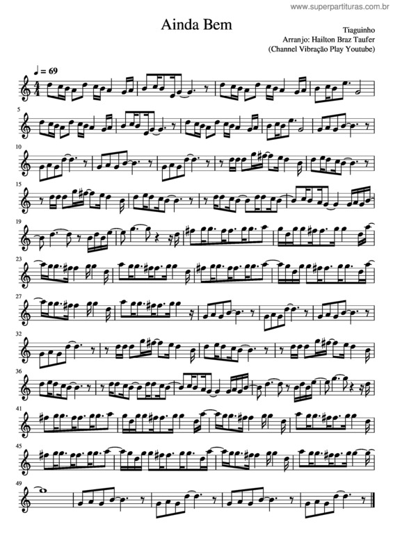 Partitura da música Ainda Bem v.14