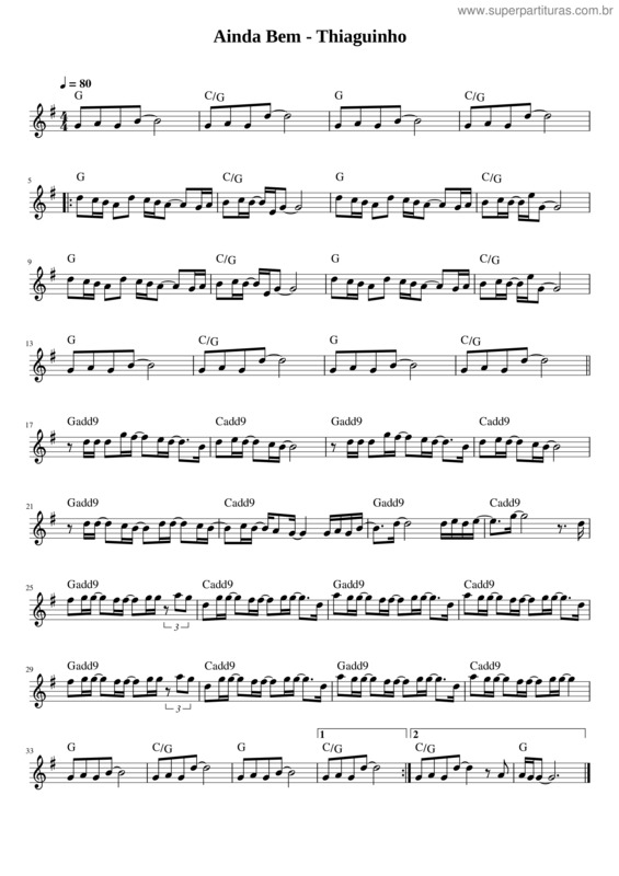 Partitura da música Ainda Bem v.16