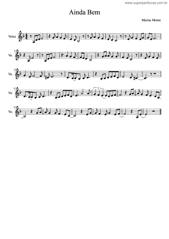 Partitura da música Ainda Bem v.18