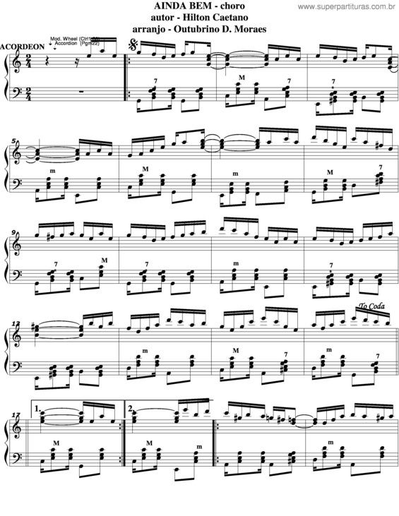 Partitura da música Ainda Bem v.4