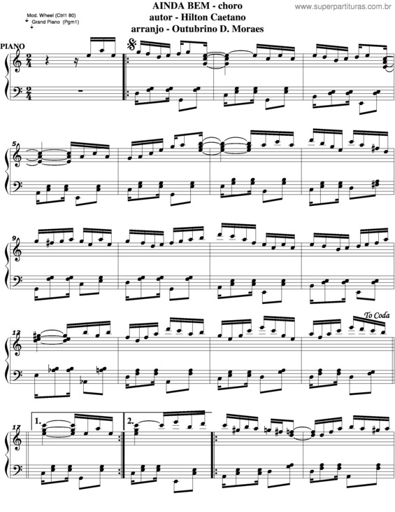 Partitura da música Ainda Bem v.7