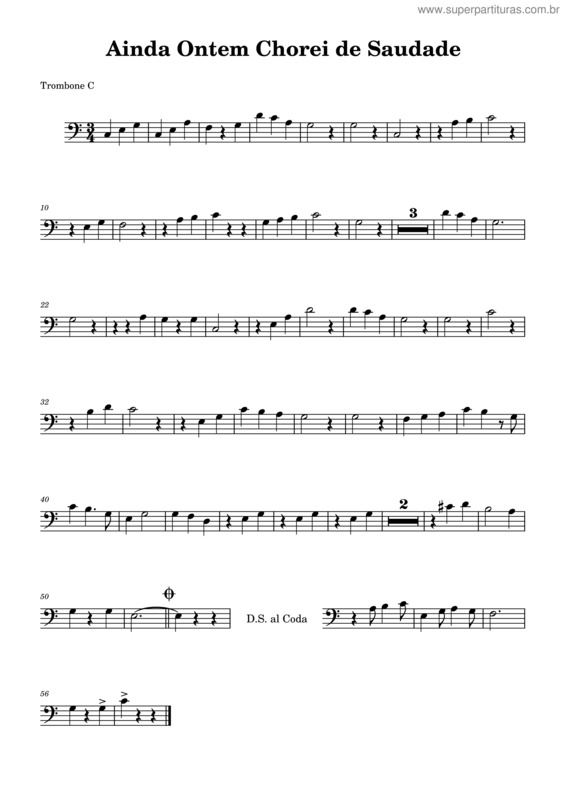 Partitura da música Ainda Ontem Chorei De Saudade v.13