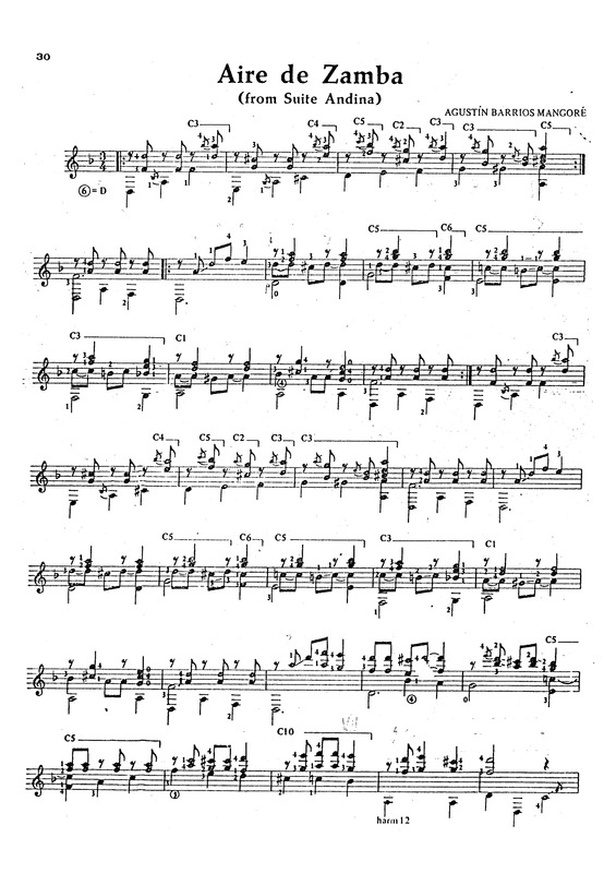 Partitura da música Aire De Zamba