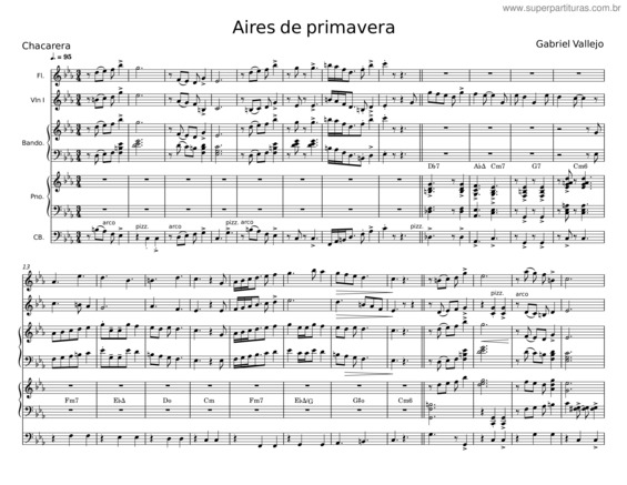 Partitura da música Aires De Primavera