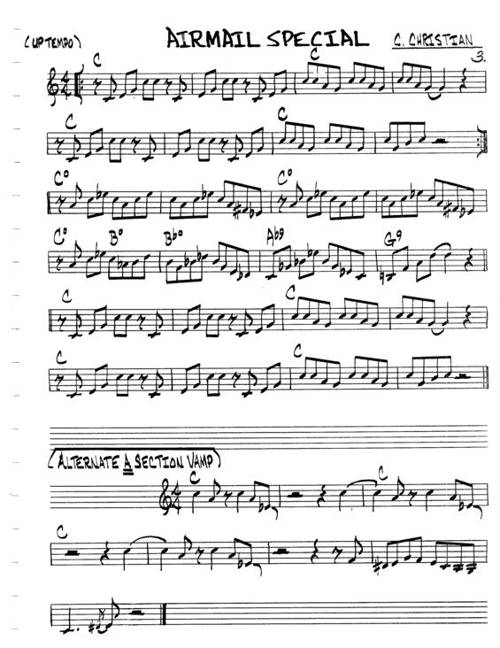 Partitura da música Airmail Special v.4