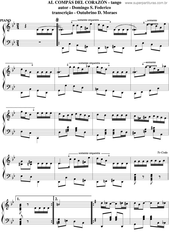 Partitura da música Al Compás Del Corazón